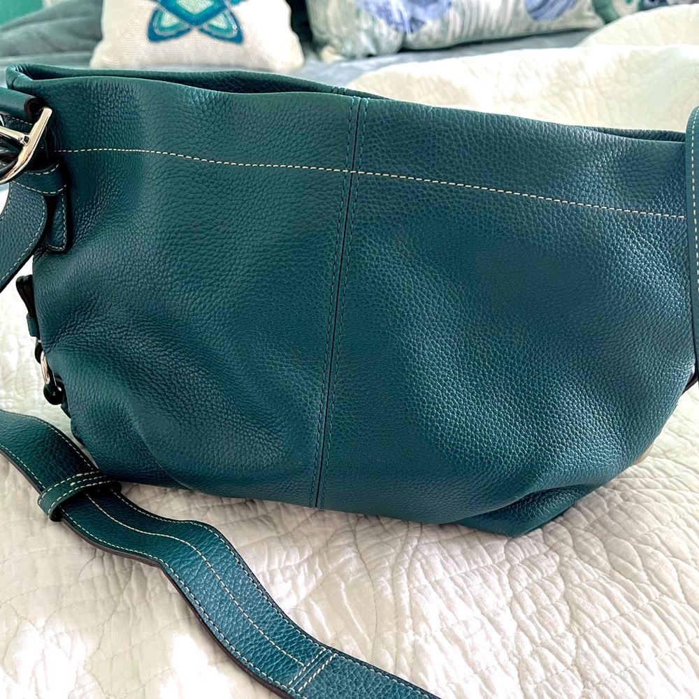 Authentic Vintage teal Coach shoulder bag
